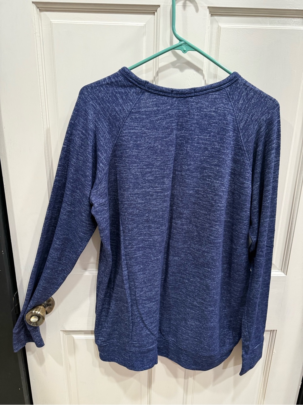 Buffalo David Bitton Women's Navy Heather Long Sleeve Top